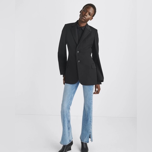Rag & Bone Laurence Virgin Wool Blazer in Black - Picture 2 of 10